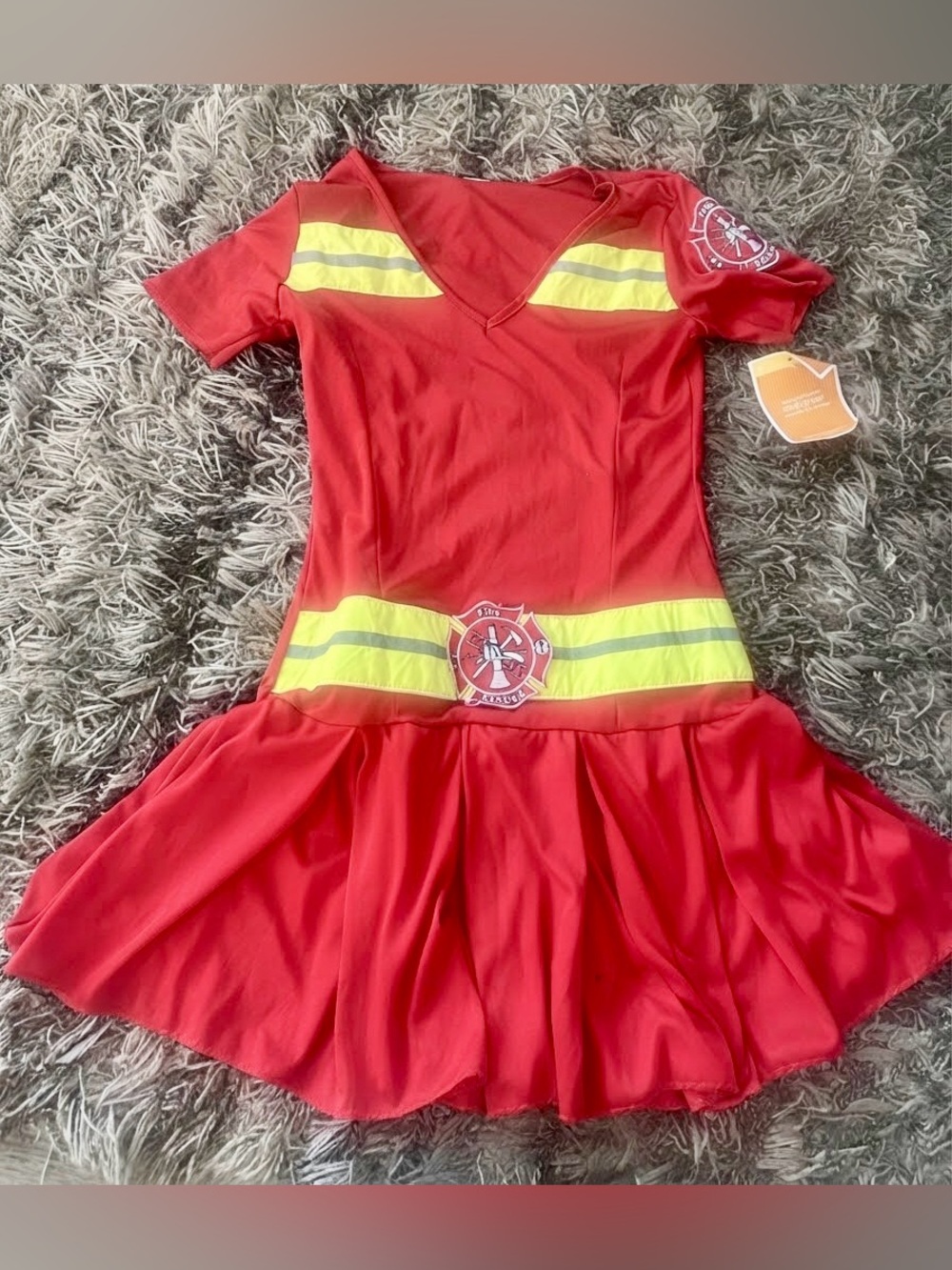 Firefighter Woman Costume Dress - Size Small
